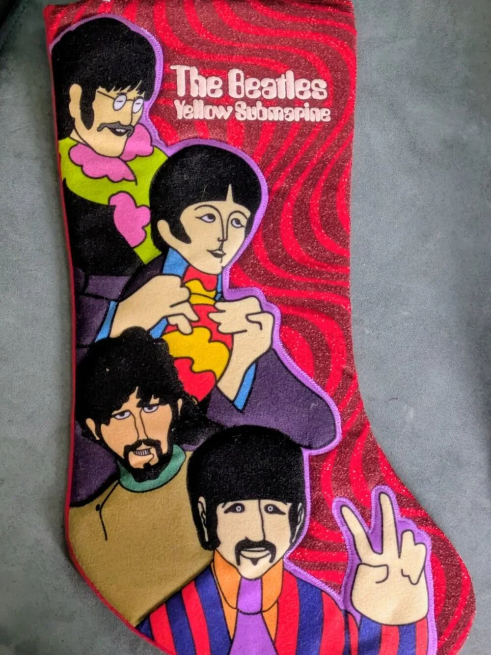 The Beatles Yellow Submarine Christmas stocking and ornament
